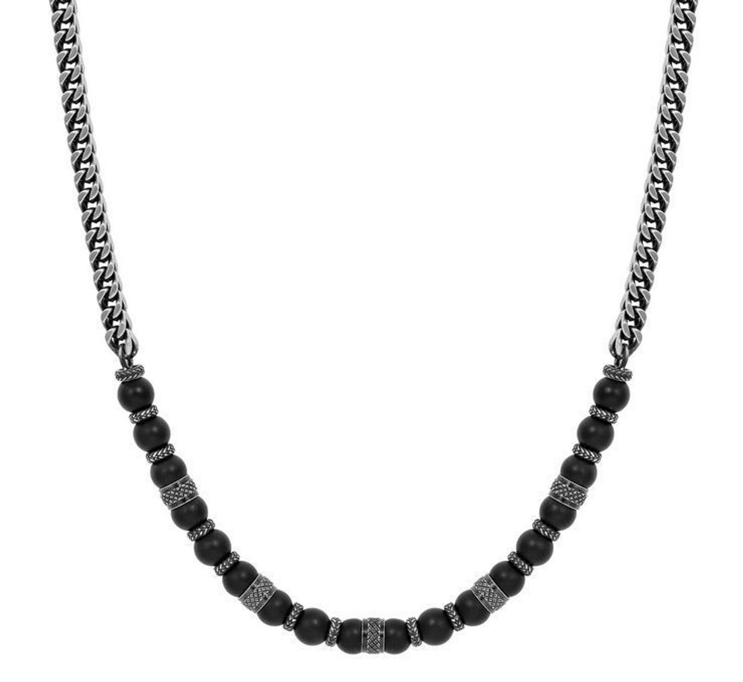 Męski naszyjnik Nomination Manvision 133026 051 - stal nierdzewna i matowy czarny agatv (5).jpg